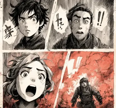 周末长时间阅读长篇漫画时的沉浸氛围示意